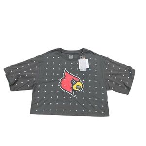 Gameday Couture Women’s Size XL University of Louisville Crop Tee NWT‎